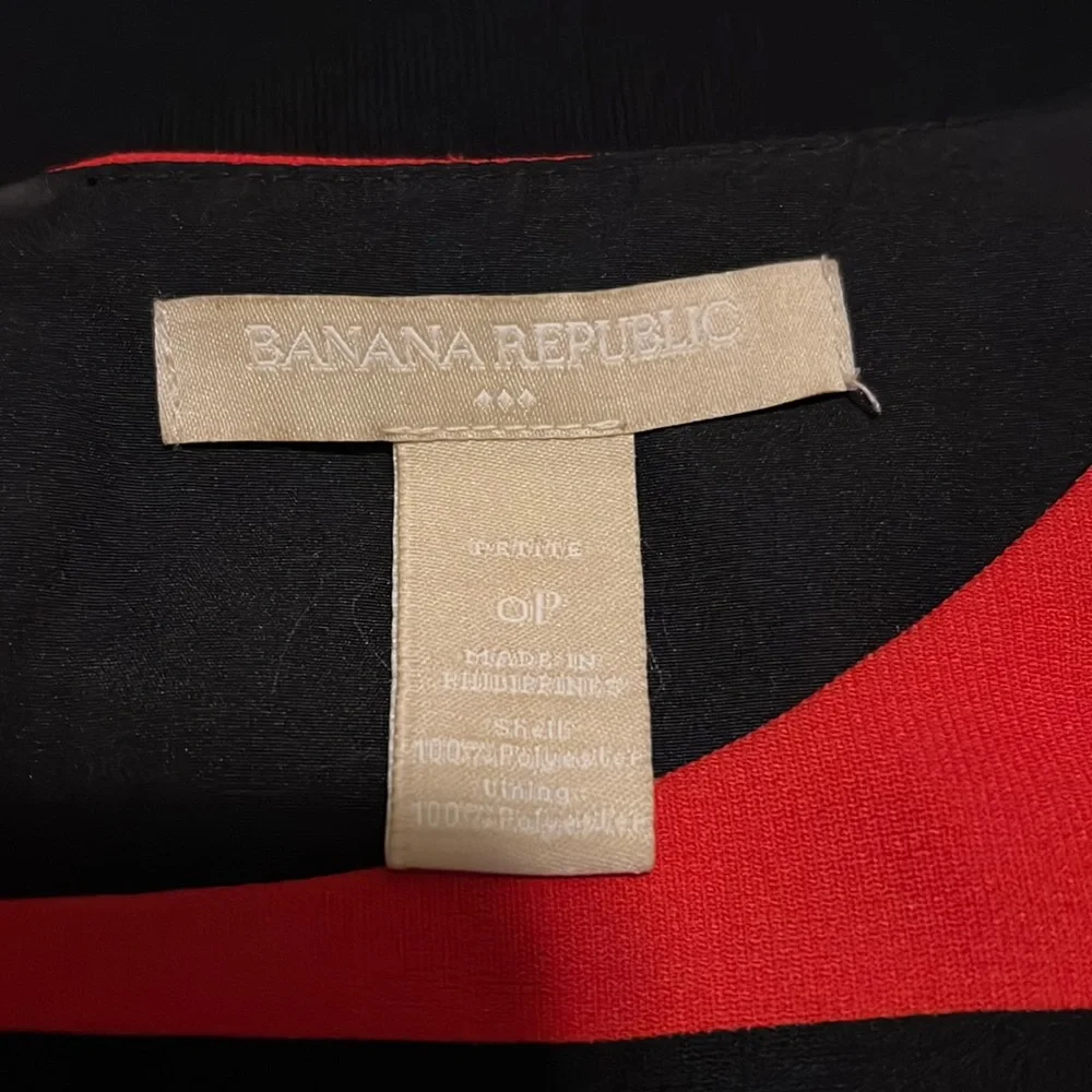 Banana Republic Red and Black Striped Midi Dress - Picture 3 of 4
